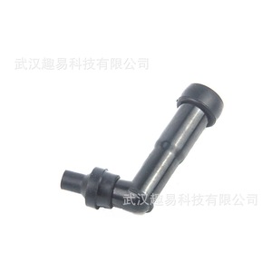 Universal Threaded Spark <b>Plug</b> <b>Rubber</b> High Voltage Cap 10mm 12mm Black 102 Degrees For Replace Repair - Product Image 1