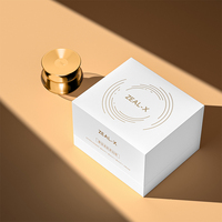 Boîtes d'emballage en papier de carton personnalisées pour pommade au beurre corporel crème pour le visage et le corps pot cosmétique éponge doublure stratification mate