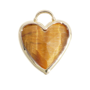 Crystal Heart And Star Charms Natural Stone Bezel Setting Pendant For Jewelry Making Unisex Everyday Wear - Product Image 5