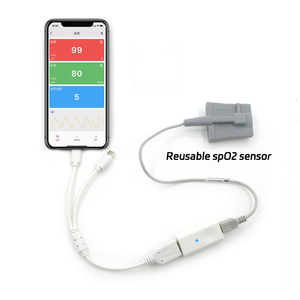 Sonde <span class=keywords><strong>de</strong></span> capteur d'oxygène sanguin SpO2 pour <span class=keywords><strong>nouveau</strong></span>-<span class=keywords><strong>né</strong></span> Bm3000b, surveillance <span class=keywords><strong>de</strong></span> l'oxygène sanguin, sonde d'<span class=keywords><strong>oxymètre</strong></span> <span class=keywords><strong>de</strong></span> <span class=keywords><strong>pouls</strong></span> USB alimentée, se connecte à une application mobile - Product Image 2