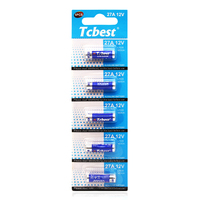 Baterai Alkali Kering OEM Custom 12V 27A 40mAh untuk Perangkat Remote Control Sel Primer Alkali Berkinerja Tinggi