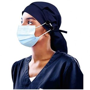 Grade Hospital <b>Scrub</b> <b>Caps</b> for Healthcare Staff Doctors Nurses Adjustable and Breathable Cotton - Product Image 3
