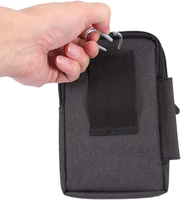 Étui de téléphone personnalisé, sacoche de ceinture pour smartphone avec mousqueton, pochette de rangement EDC pour randonnée et camping en extérieur, usine OEM ODM