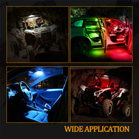 Barre lumineuse universelle de dôme de plafond intérieur de montage de barre de rouleau de Mode de fête blanc pur et RVB pour UTV Polaris Rzr Can Am