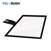 EETI ILITEK SIS 17-Inch 10 Titik Sentuh Multi-Touch Kaca ITO Transparan PCAP Panel Kapasitif Kit USB Android Industri Baru