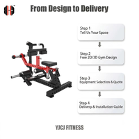 Appareil Commercial de Musculation Tibiale pour Mollets, Plateformes Réglables, Machine Durable pour l'Exercice des Jambes Assis, Idéal pour Centres de Fitness