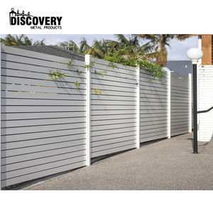 Clôtures de jardin décoratives en aluminium faciles à assembler de qualité supérieure clôture de couleur de grain de bois en alliage d'aluminium pour le jardin - Product Image 5