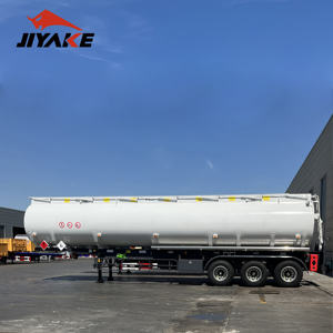 Anpassbarer 3-Achs-42000L 35000Liter Kraftstoff tanka hänger aus Kohlenstoffs tahl Niedriger Preis Neue Diesel-Benzin-Tankwagen anhänger - Product Image 4