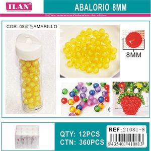 Ilan Abalorio Perline Gialle da 8 mm per la Creazione di Gioielli e Artigianato - Product Image 3