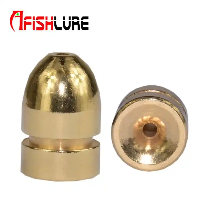 fishing bullet weights stainless brass slip