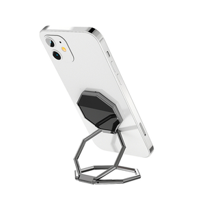 360 °   Support <span class=keywords><strong>de</strong></span> té<span class=keywords><strong>l</strong></span>éphone magnétique rotatif pour bureau et diffusion <span class=keywords><strong>en</strong></span> <span class=keywords><strong>direct</strong></span>, support mobile pliable <span class=keywords><strong>en</strong></span> aluminium portable avec iPhone - Product Image 6