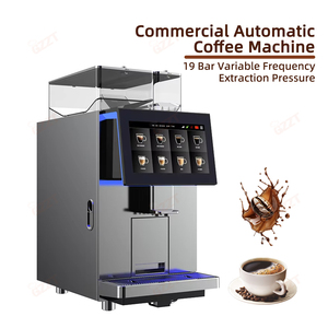 เครื่องชงกาแฟเอสเพรสโซ่อัตโนมัติแบบสองหม้อต้ม สำหรับร้านกาแฟ พร้อมฟังก์ชั่นทำฟองนม ระบบชำระเงินผ่าน IoT รองรับหลายภาษา - Product Image 3
