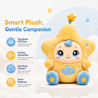 Jouet en peluche ODM Star Design avec voix IA et expressions LED personnalisables pour cadeaux d'enfants