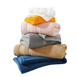 Pure Cotton <b>Towel</b> <b>Set</b> Rectangle 32s Yarn Skin-Friendly <b>Bath</b> <b>Towels</b> For Home And Gift Use - Product Image 5