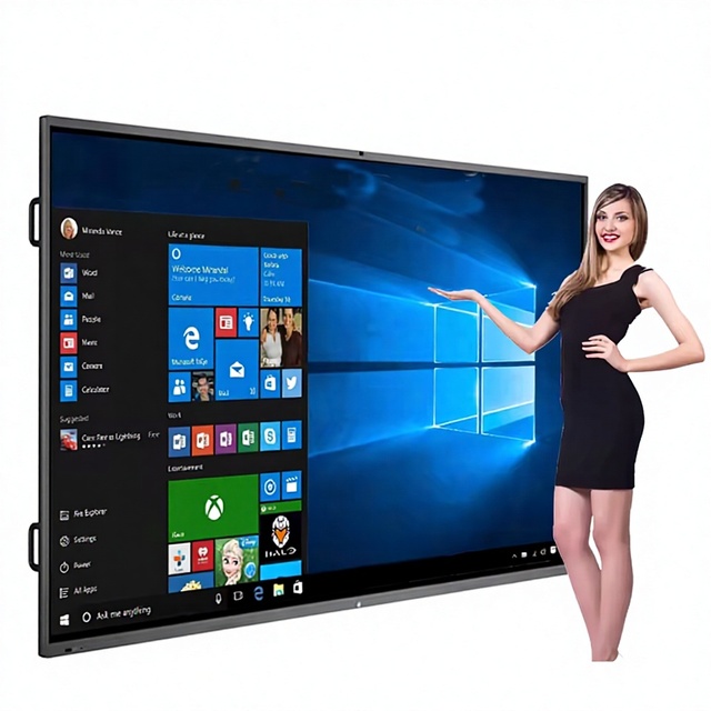 Education conference 85 100 110 large size infrared touch screen all-in-one intelligent interactive whiteboard factory direct