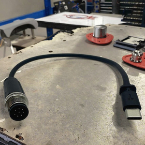 Chất lượng cao M12 8-pin nam kết nối để Loại-C khai thác 300 mét dây đồng kết nối tuyệt vời cho dây kết nối - Product Image 1