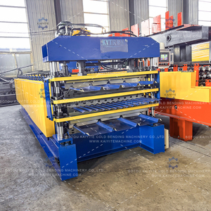 三層式冷間ロール成形機（金属屋根瓦、IBRシート、壁パネル用）-高効率屋根材 - Product Image 4