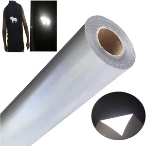 Vinyl For Transfer For Clothing S8 Flex Grey High Brightness Reflective Heat Transfer Vinyl Film SEAART Available Free Sample