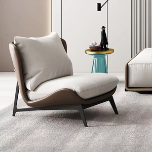 Design nordique canapé simple chaise décontracté moderne meubles de maison en cuir synthétique rotin pour balcon <span class=keywords><strong>appartement</strong></span> Internet célébrité - Product Image 2