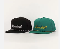 Gorra Snapback Personalizada al por Mayor con Logotipo Bordado de 5 Paneles, Gorras Snapback de Visera Plana Estilo Hip Hop, Gorra Perforada con Corte Láser