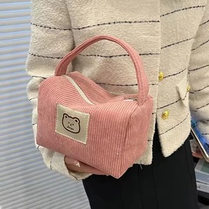 Cosmetic Bags for Women <b>Plush</b> Cute Handbag Summer Fashion Soft Comfortable <b>Large</b> Capacity Trendy Handbag for Women With Handle - Product Image 3