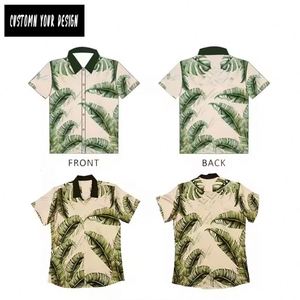 Camisa de vestir informal para hombre de diseño personalizado Chemises Formelles Hommes Tissus camisas hawaianas - Product Image 3