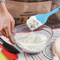 Spatule en silicone de haute qualité, résistante à la chaleur, compatible micro-ondes et four, outil de cuisine durable pour un usage quotidien