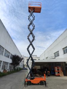 แพลตฟอร์มยกกรรไกรเล็กความสูง6ม. 8ม. 10ม. 12ม. แพลตฟอร์มยกกรรไกรขนาดเล็กสำหรับคลังสินค้าลิฟท์ไฮดรอลิก - Product Image 3