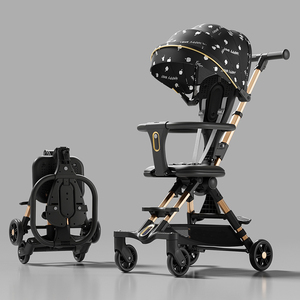 <span class=keywords><strong>Poussette</strong></span> bébé pliable légère <span class=keywords><strong>en</strong></span> métal personnalisable à quatre roues, <span class=keywords><strong>poussette</strong></span> portable <span class=keywords><strong>2</strong></span> <span class=keywords><strong>en</strong></span> <span class=keywords><strong>1</strong></span>, grande roue arrière, pour les enfants de 3 ans, intérieur - Product Image 2