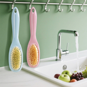 <span class=keywords><strong>Brosse</strong></span> de nettoyage multifonctionnelle à long manche en plastique <span class=keywords><strong>pour</strong></span> chaussures, fenêtres (intérieur/extérieur) et lavage de vêtements - Product Image 2