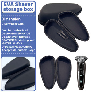 Estuche de Viaje Portátil Personalizado, Resistente al Agua, de EVA, para Recortadora y <span class=keywords><strong>Afeitadora</strong></span> <span class=keywords><strong>Norelco</strong></span> OneBlade QP2515 QP2620 QP2630 QP6530 - Product Image 1