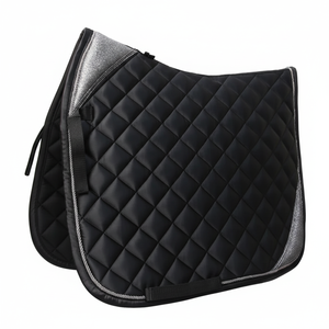 Almohadilla de sillín de doma hecha con satén y purpurina 2025 - Product Image 1