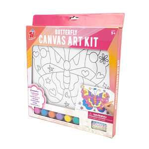 Marchio WINGART su misura giocattoli da <span class=keywords><strong>disegno</strong></span> Girly butterfly 6 colori per bambini dipingono per numero tela Art Painting Kit per bambini - Product Image 2