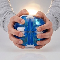 KK Balle Fidget Rotative Géante en Plastique 15,5 CM, Jouet de Bureau Mécanique à Rotation 360°, Gyroscope Cinétique Anti-Stress Premium pour Adultes et Enfants