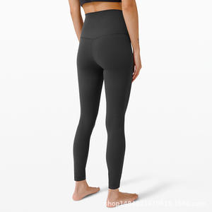 Aoyema, mallas de secado rápido para mujer, Fitness, gimnasio, cintura alta, desnudo, nueve minutos, levantamiento de glúteos, entrenamiento, Yoga, ropa deportiva, Pantalones - Product Image 4