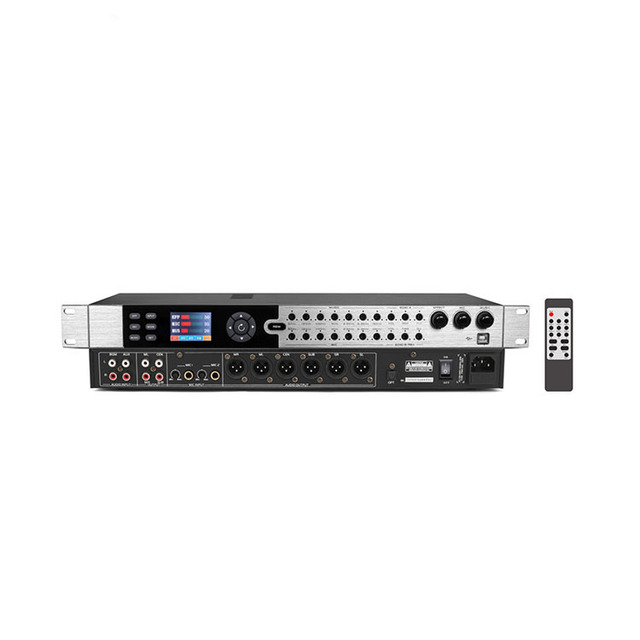 KX7 Professional Digital Audio DSP Processor with Reverb and Anti-Feedback for Karaoke KTV Home Singing System