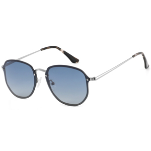 Gafas de sol polarizadas con montura metálica, lentes degradadas, UV400, forma redonda, para mujer, uso al aire libre - Product Image 6