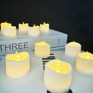 Bán buôn trang trí nội thất đám cưới và các bên Diwali Hàng Mã nến nhựa trắng LED Pin hoạt động nến - Product Image 5