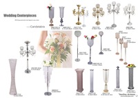 Décoration de mariage cristal acrylique plomb décoration de scène piste de mariage support de fleurs