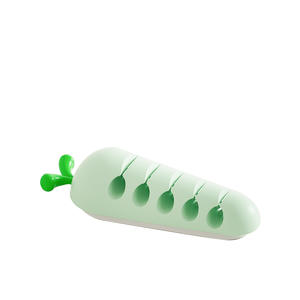 Design proprio <span class=keywords><strong>5</strong></span> canali TPR <span class=keywords><strong>a</strong></span> forma di carota cavo di gestione clip morsetto adesivo <span class=keywords><strong>a</strong></span> casa ufficio Desktop cavo cavo USB Organizer - Product Image 3