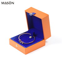 Boîte à bijoux personnalisée en cuir PU avec logo boîte à bijoux de luxe pendentif boucle d'oreille bracelet collier bague boîte d'emballage de bijoux en velours vente en gros