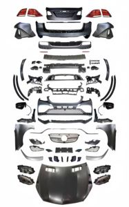 Kit complet de carrosserie pour <span class=keywords><strong>Mercedes</strong></span> W164 ML Class 2005-2012 Upgrade W166 GLE63 AMG Model - Product Image 6