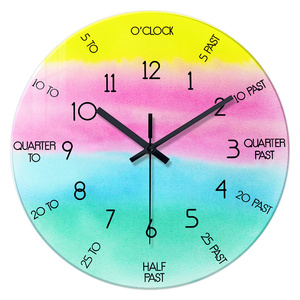 12-inch im lặng thạch anh voi đồng hồ treo tường kim 4mm Kính cường lực thiết kế hiện đại cho phòng khách tùy chỉnh trang trí phòng ngủ - Product Image 4