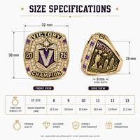 Bague de championnat de basketball MVP des Oklahoma City Thunder 2026, vente en gros, directement de l'usine, haute qualité, bague en alliage tendance pour hommes