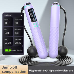 Smart Counting Jump Rope For Adults Fitness Rechargeable With <b>Weighted</b> <b>Ball</b> ABS Material Unisex Exercise Equipment - Product Image 4