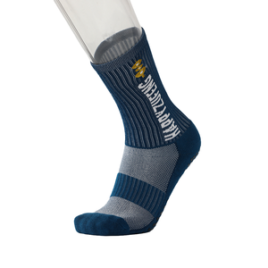 Chaussettes de sport respirantes à séchage rapide pour hommes, vente en gros OEM, motifs et logos personnalisés, chaussettes de course athlétiques, chaussettes de cheville antidérapantes - Product Image 1