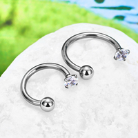 Perhiasan Tubuh Titanium G23 ASTM F136 untuk Fashion, Anting Tindik Alis, Septum, dan Hidung
