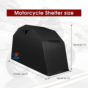 Extérieur 600d Polyester Oxford Pliant Moto <span class=keywords><strong>Vélo</strong></span> Boîte Garage Stockage Couverture Ensemble <span class=keywords><strong>Abri</strong></span> Dur - Product Image 2