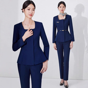 Women's Professional Work Suit Long Sleeve Polyester Comfortable Office Uniform For Jewelry Store Hotel Beauty Salon - Product Image 1
