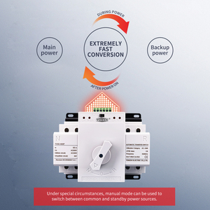 Tomzn 2P toq3 63A 230V MCB loại điện kép tự động chuyển đổi ATS - Product Image 5